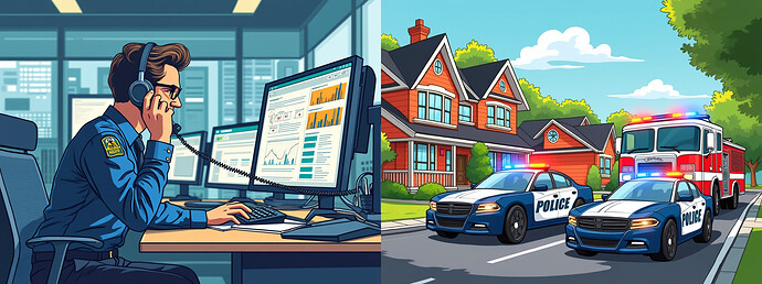 Professional Monitoring Dispatch Police & Fire