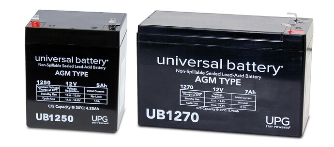 UPG 12V SLA F1 Batteries