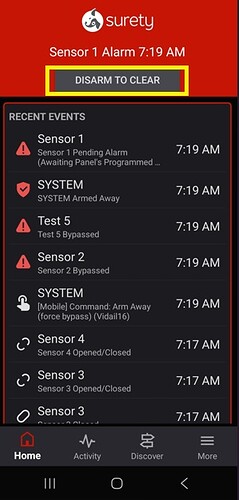 Alarm.com Disarm