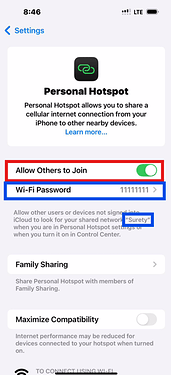 Turn on Hotspot