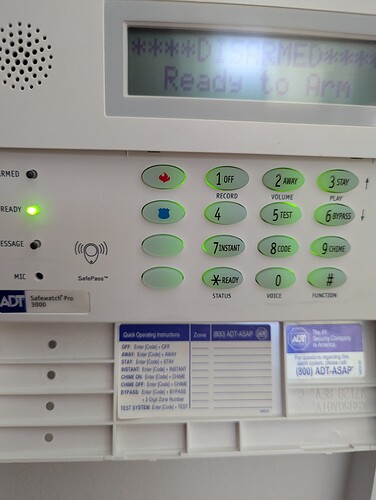 ADT Control Panel