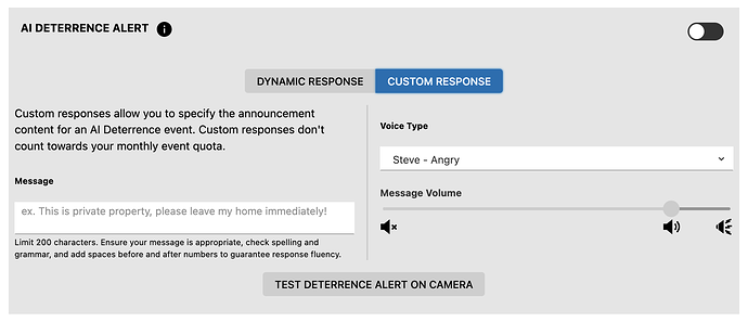 Custom Response AID